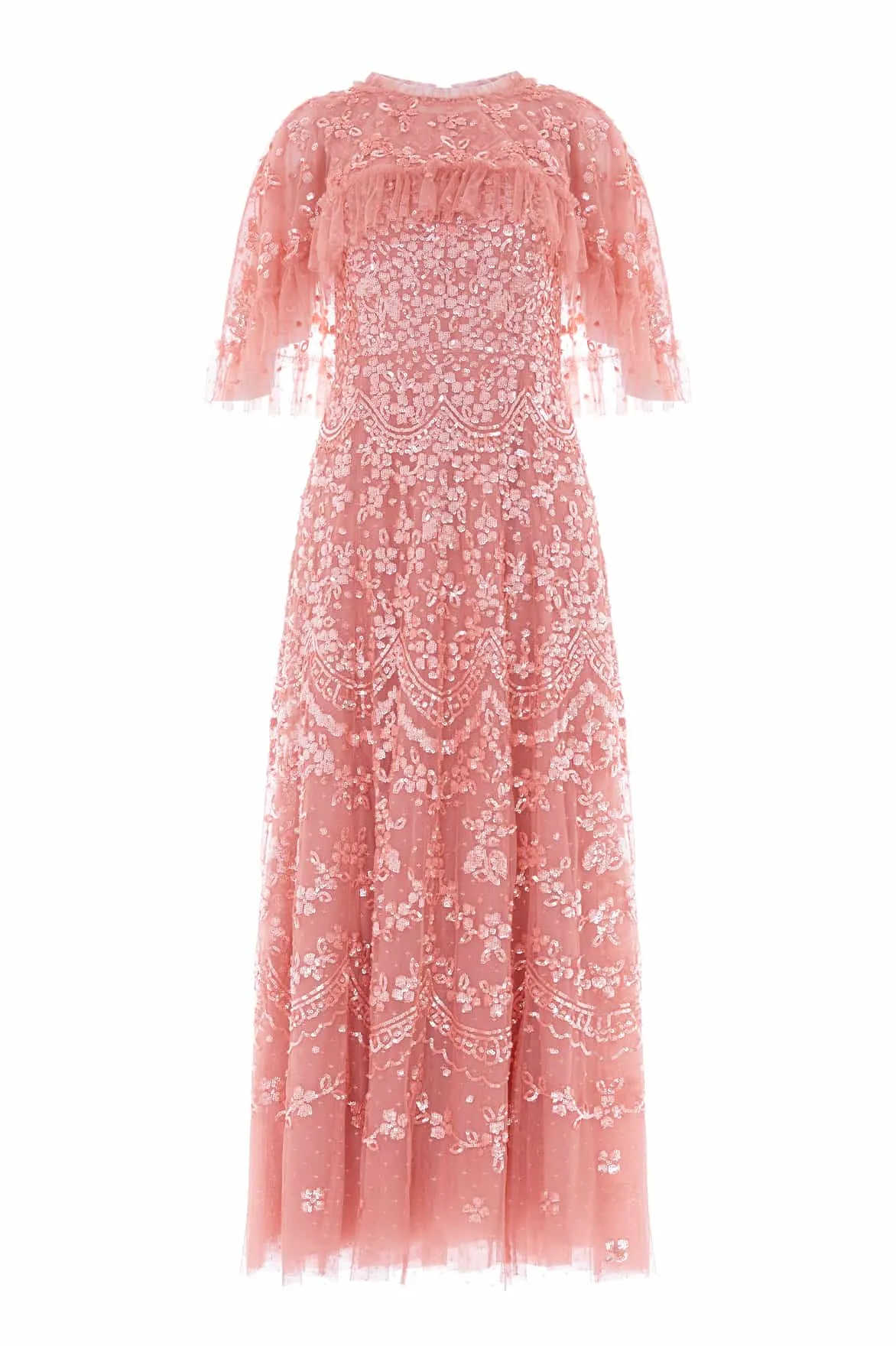 Freya Cape Ankle Gown sold by Needle & Thread product image thumbnail 2