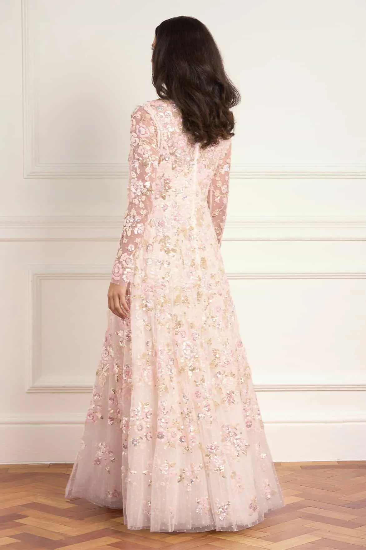 Sequin Paradise V-Neck Gown sold by Needle & Thread product image thumbnail 5