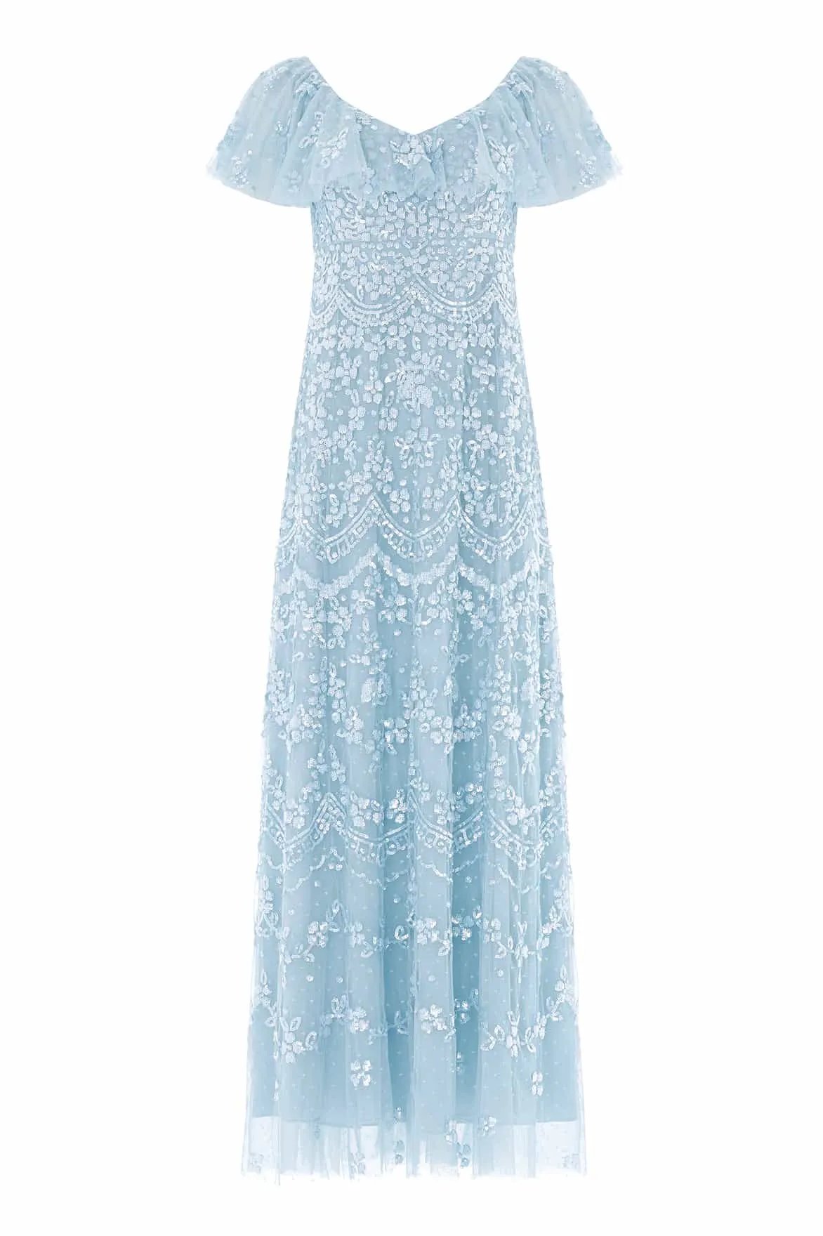 Freya V-Neck Gown sold by Needle & Thread product image thumbnail 2