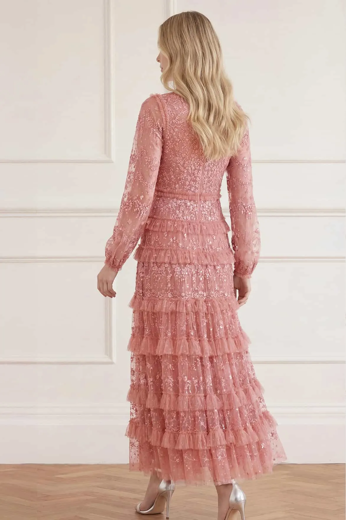 Blossom Lace Ankle Gown sold by Needle & Thread product image thumbnail 4