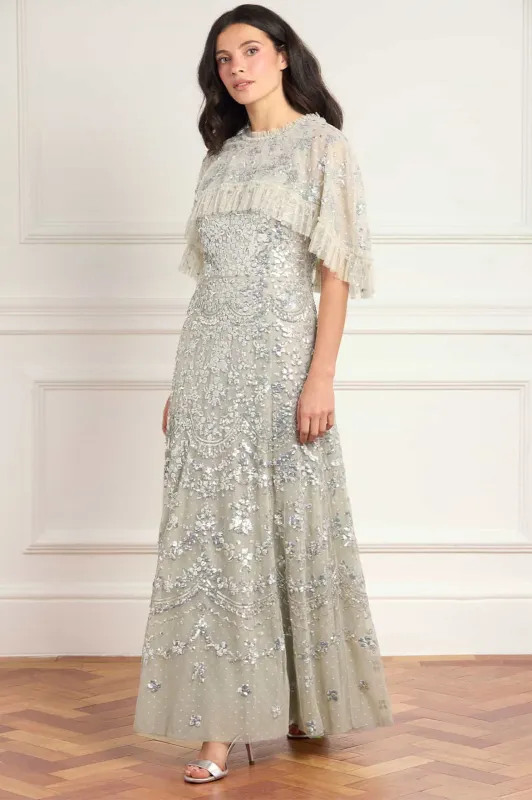 Freya Cape Ankle Gown made by Needle & Thread