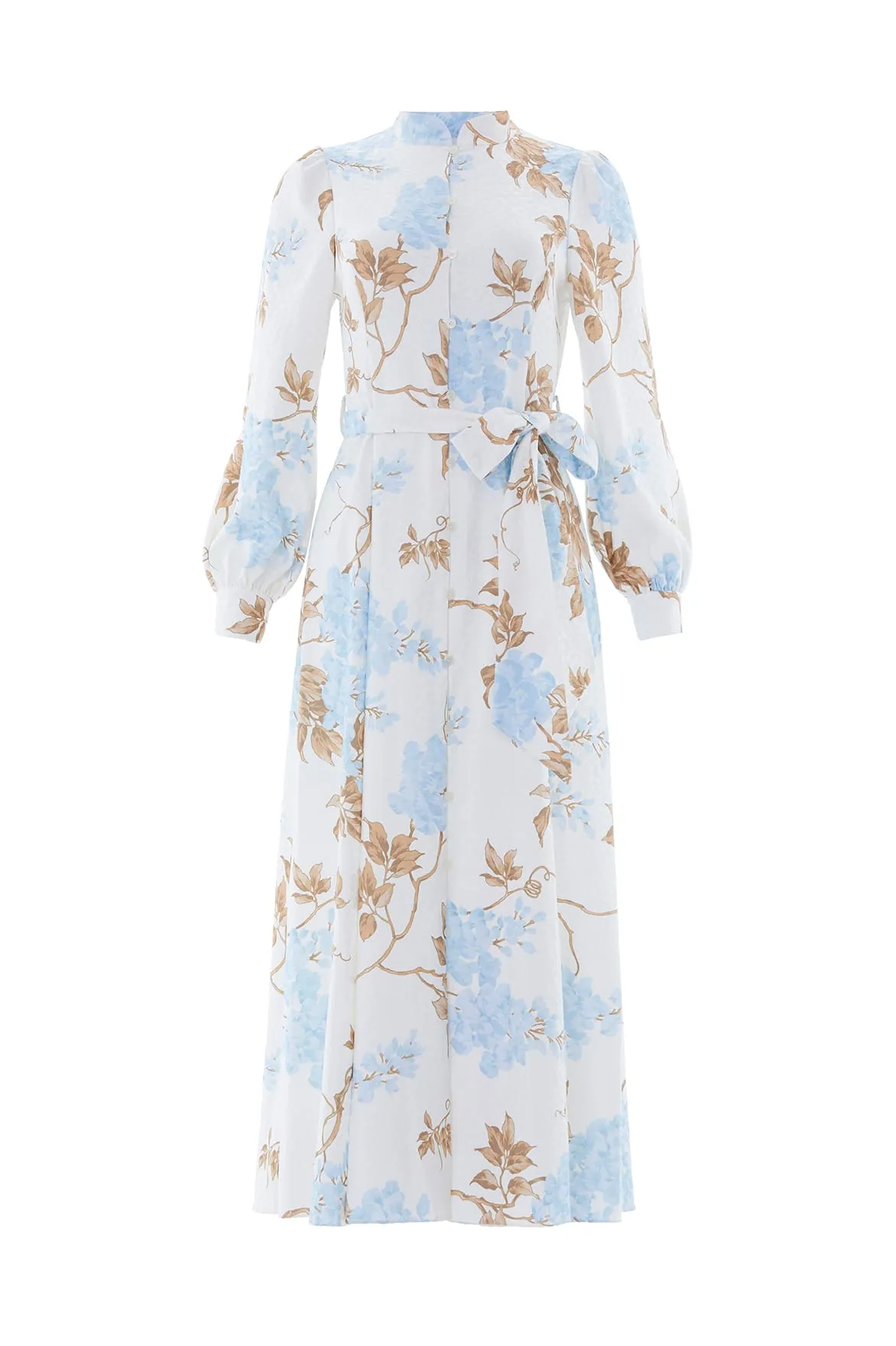 Wisteria Jacquard Long Sleeve Shirt Dress sold by Needle & Thread