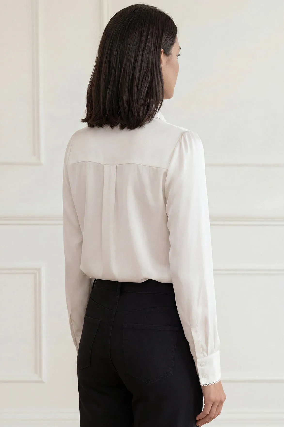 Lace Trim Bow Shirt sold by Needle & Thread product image thumbnail 4