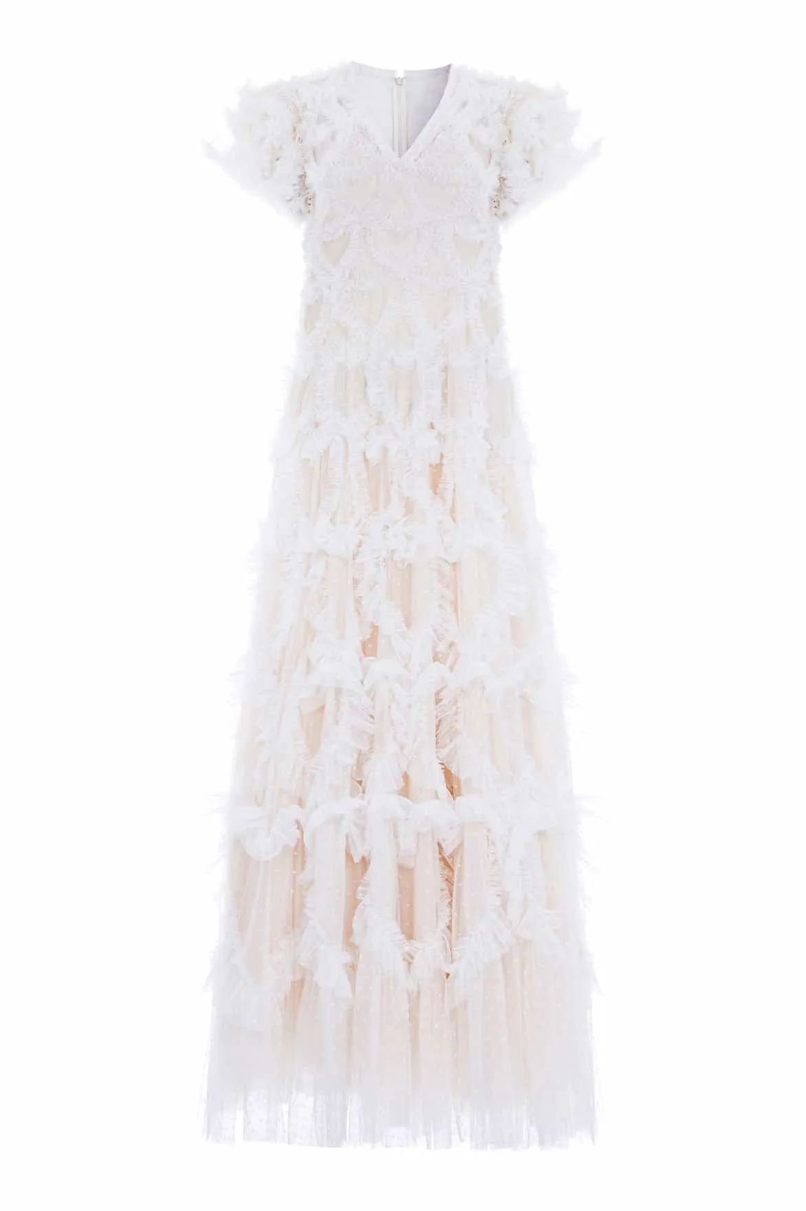 Amorette V-Neck Gown sold by Needle & Thread product image thumbnail 3