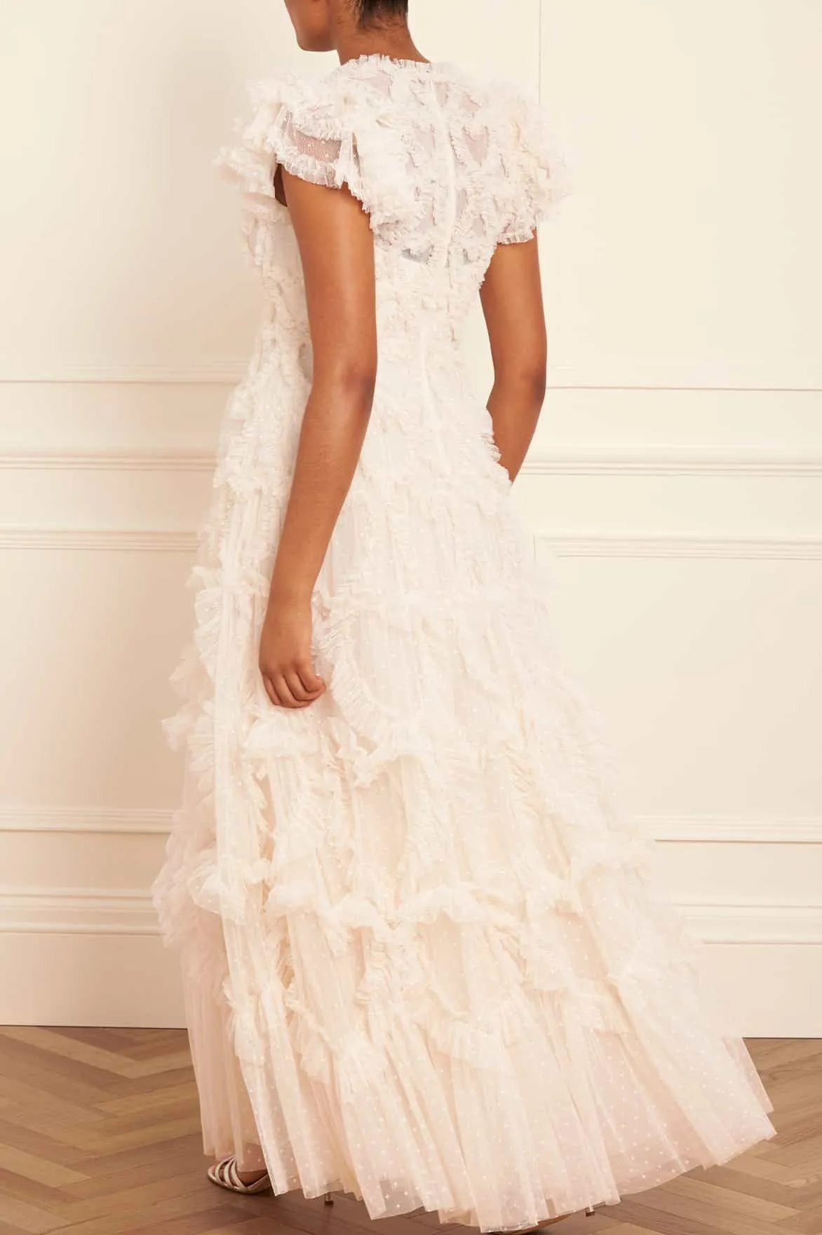 Amorette V-Neck Gown sold by Needle & Thread product image thumbnail 5