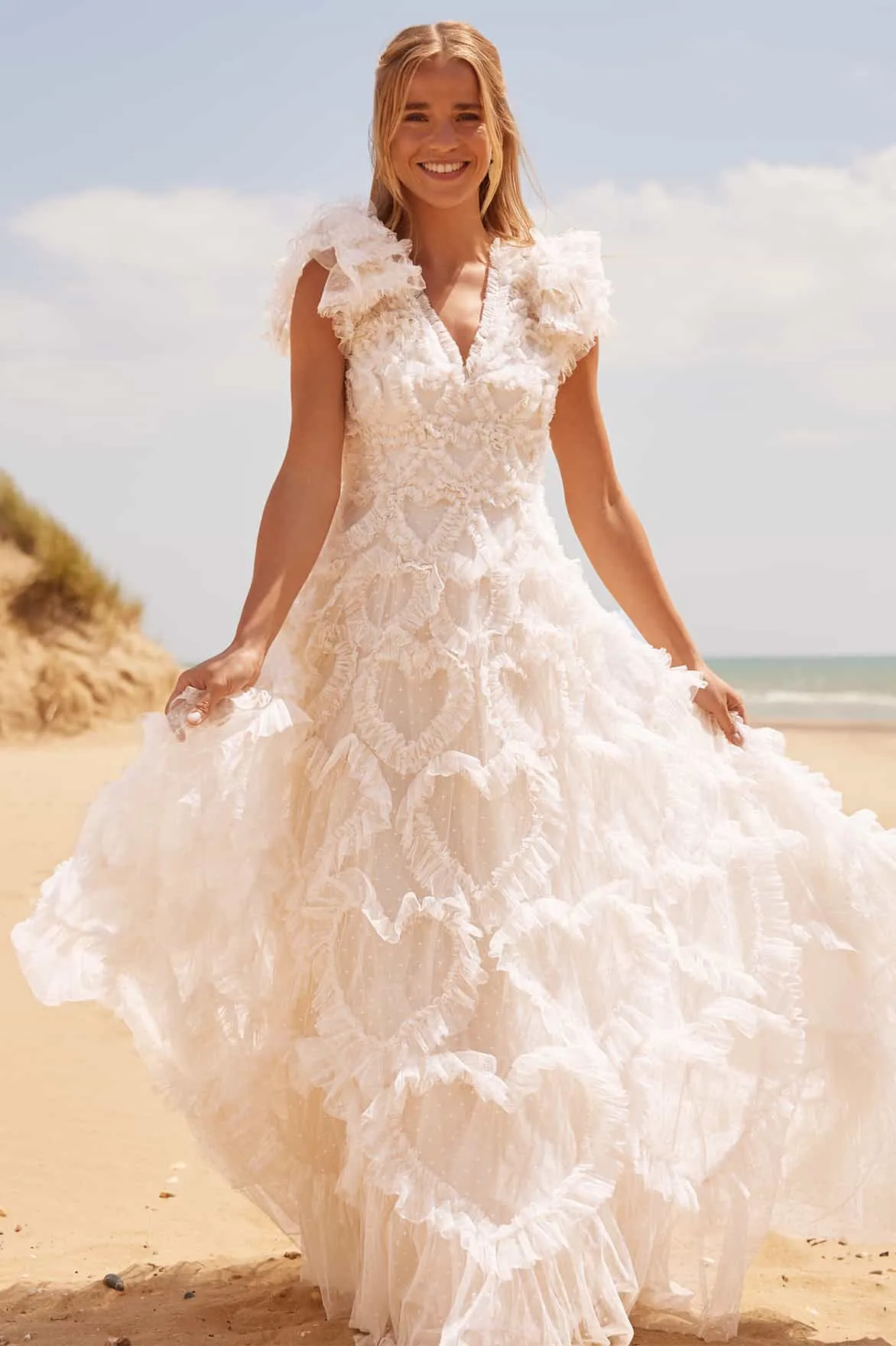 Amorette V-Neck Gown sold by Needle & Thread