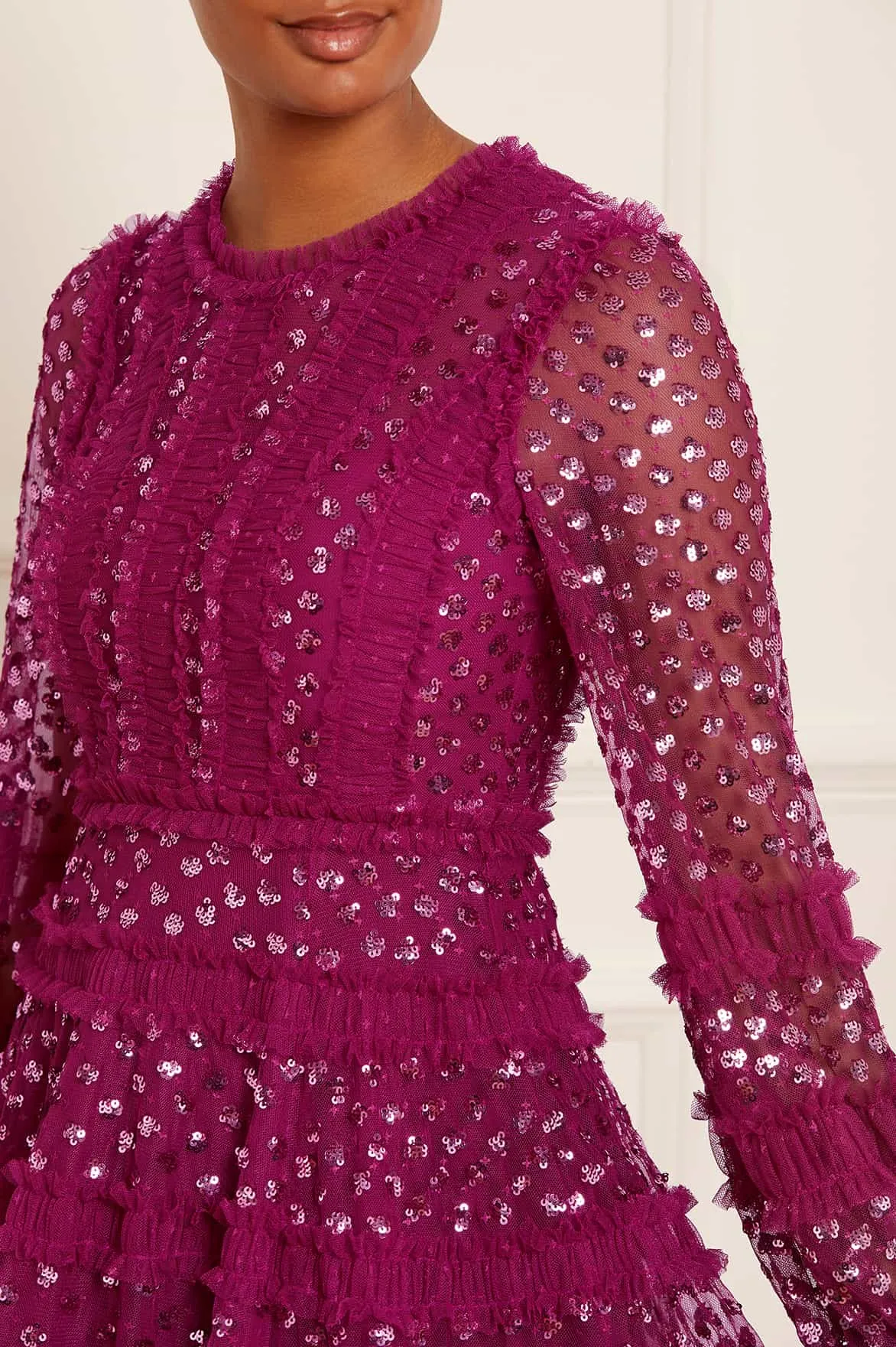 Dot Shimmer Ankle Gown sold by Needle & Thread product image thumbnail 3