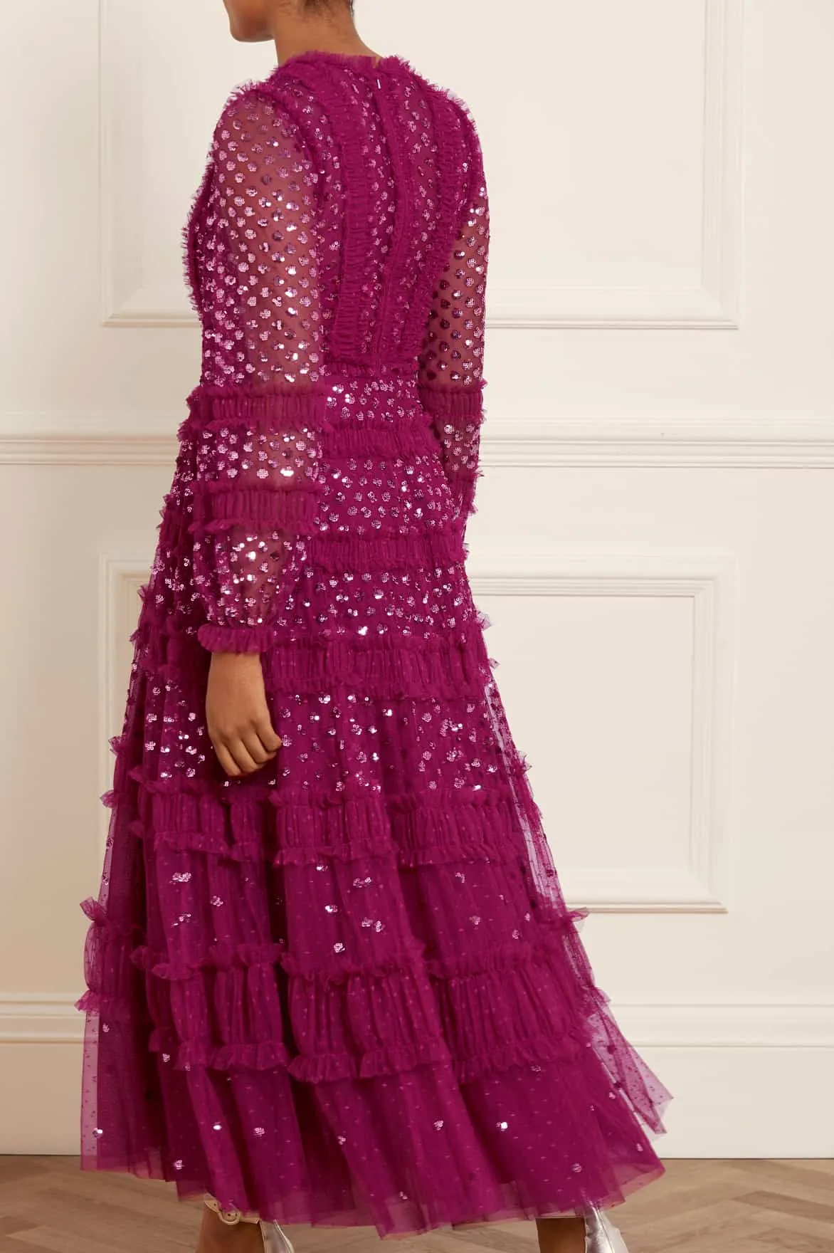 Dot Shimmer Ankle Gown sold by Needle & Thread product image thumbnail 5