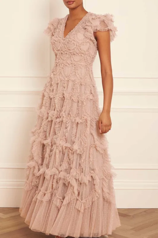 Amorette V-Neck Gown made by Needle & Thread