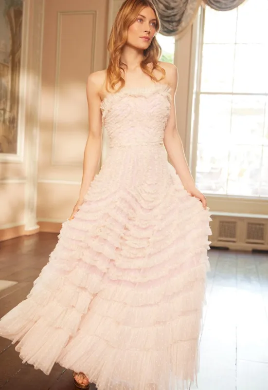 La Vie En Rose Strapless Gown made by Needle & Thread