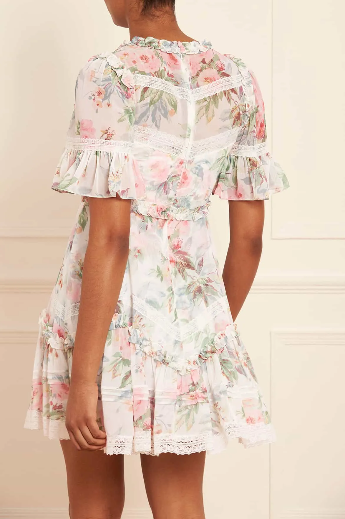 Paradise Garden Sonata Georgette Micro Mini Dress sold by Needle & Thread product image thumbnail 5