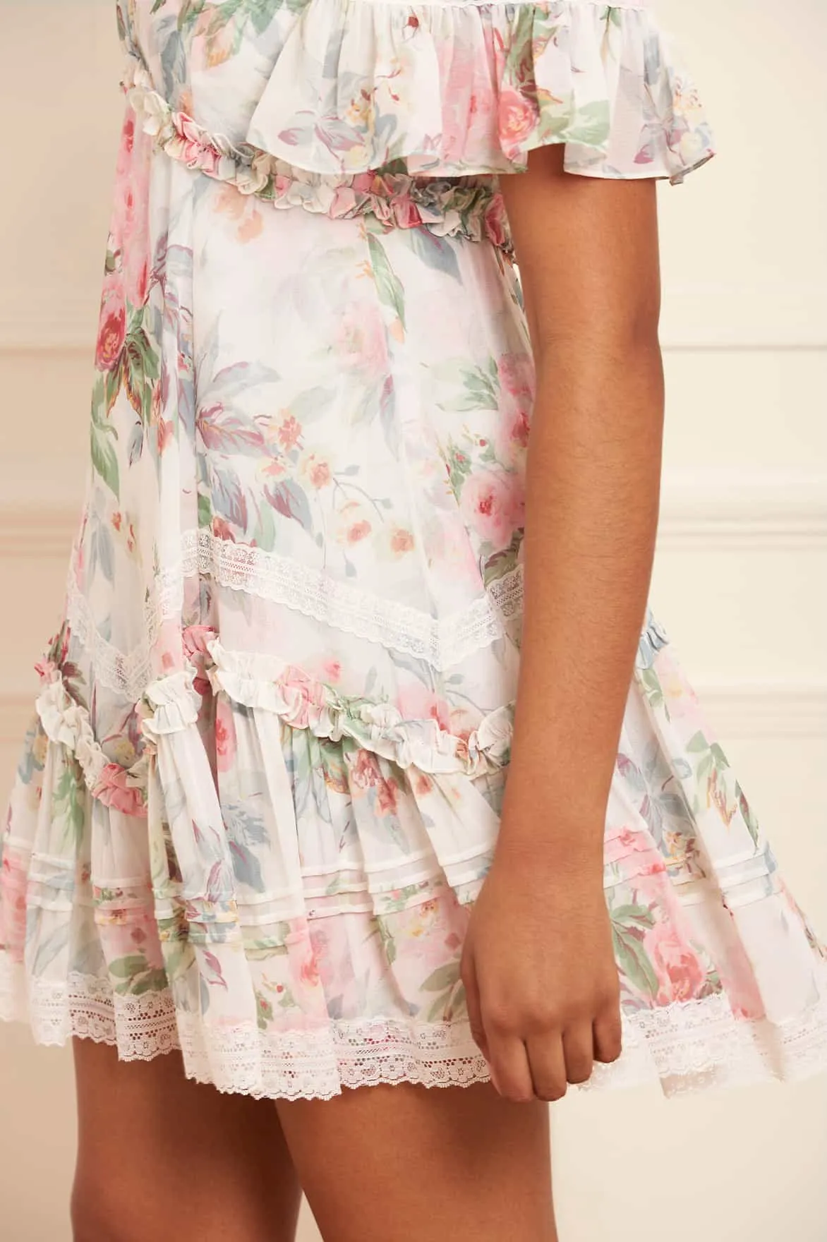 Paradise Garden Sonata Georgette Micro Mini Dress sold by Needle & Thread product image thumbnail 3