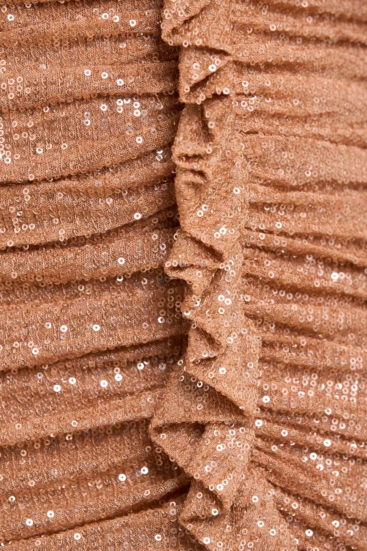 Sunbeam Rouched Long Sleeve Micro Mini Dress sold by Needle & Thread product image thumbnail 4