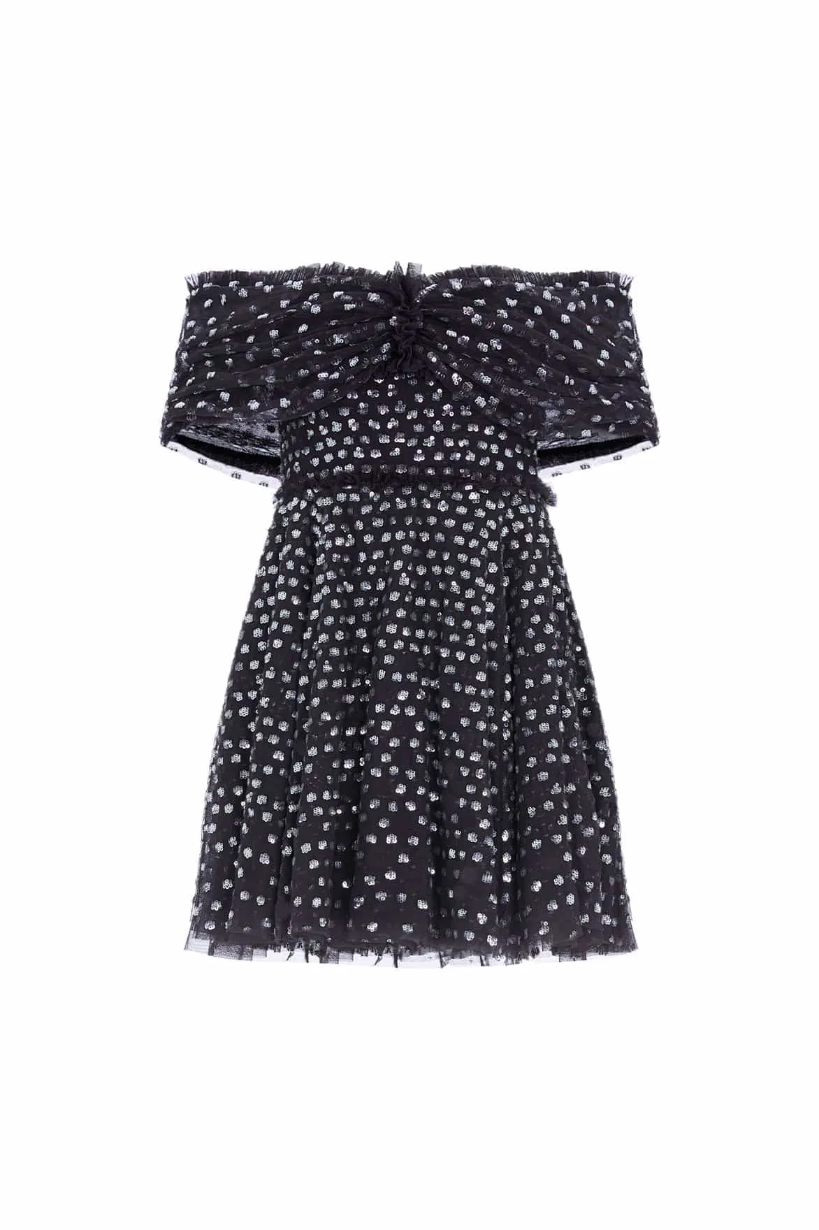 Grace Gloss Off-Shoulder Micro Mini Dress sold by Needle & Thread product image thumbnail 3