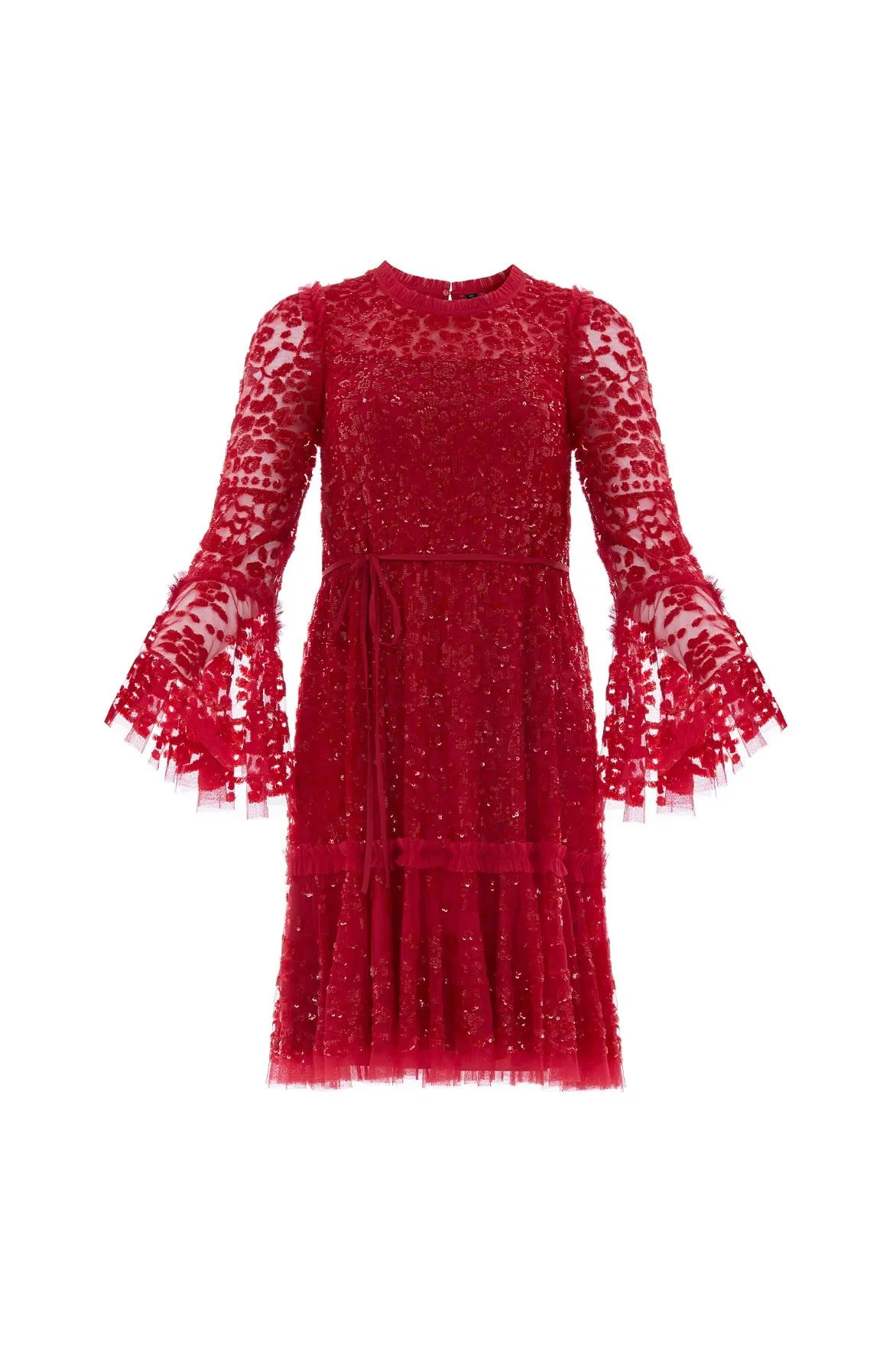 Annie Sequin Tiered Mini Dress sold by Needle & Thread product image thumbnail 2