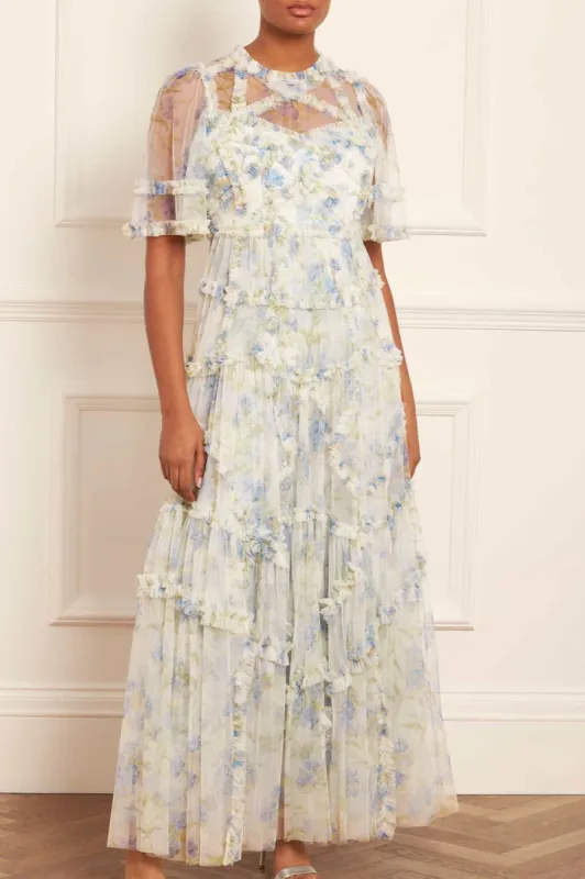 Summer Posy Short Sleeve Gown sold by Needle & Thread