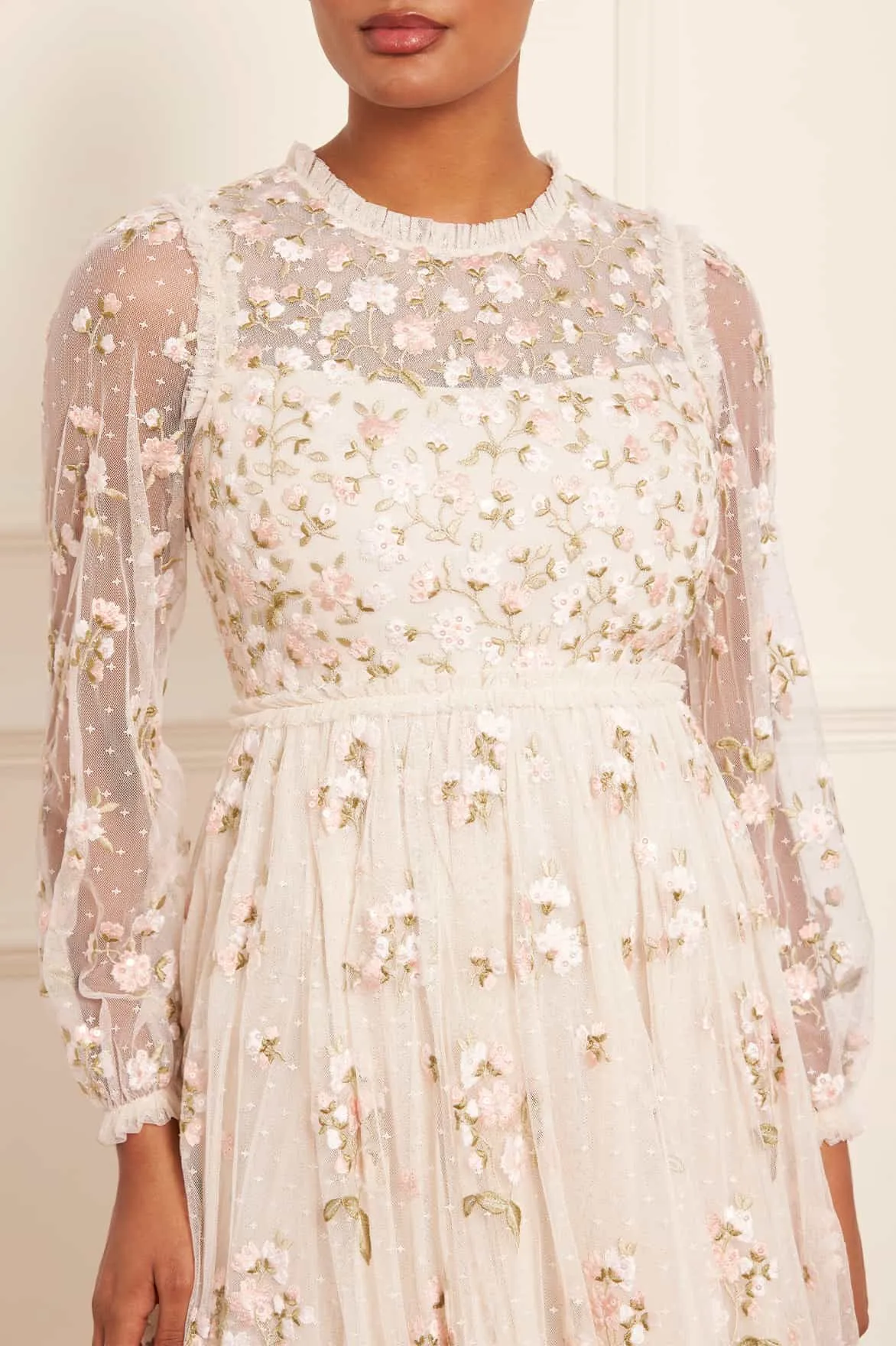 Posy Round Neck Gown sold by Needle & Thread product image thumbnail 3