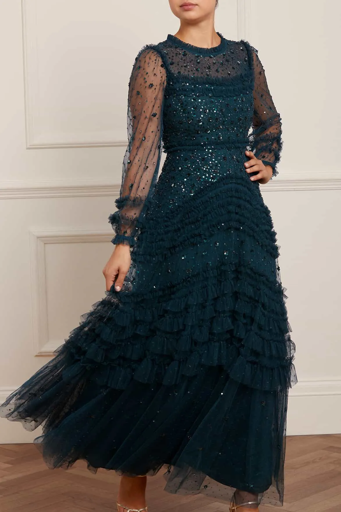 Maybelle Sequin Gown sold by Needle & Thread product image thumbnail 3