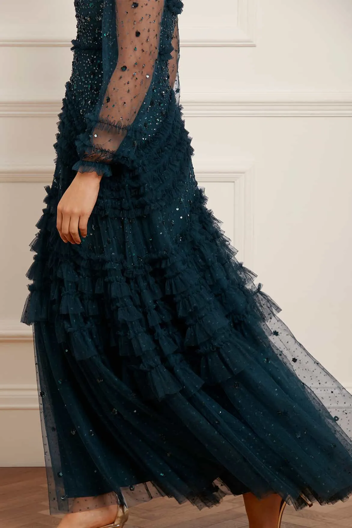 Maybelle Sequin Gown sold by Needle & Thread product image thumbnail 5