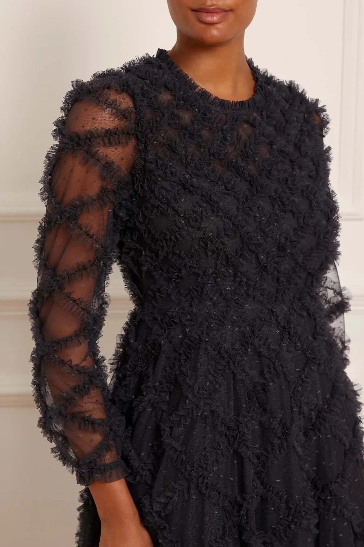 Evelyn Long Sleeve Micro Mini Dress sold by Needle & Thread product image thumbnail 5