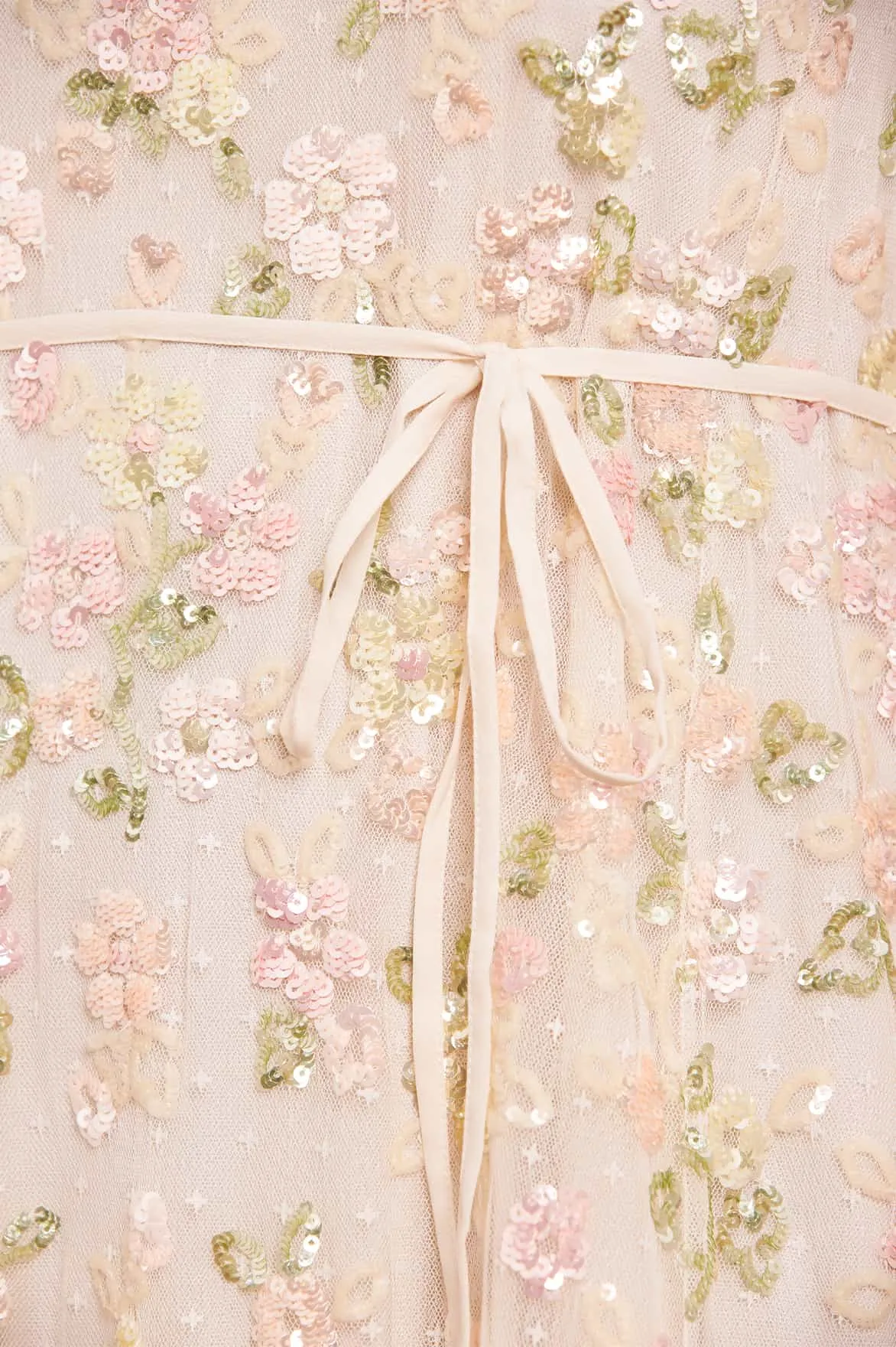 Sequin Bloom Gloss Mini Dress sold by Needle & Thread product image thumbnail 4