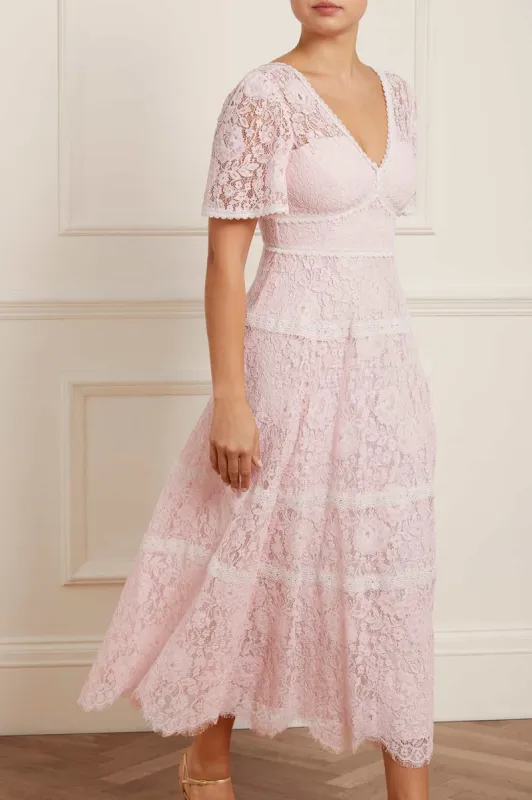 Lace Primrose Ankle Gown sold by Needle & Thread