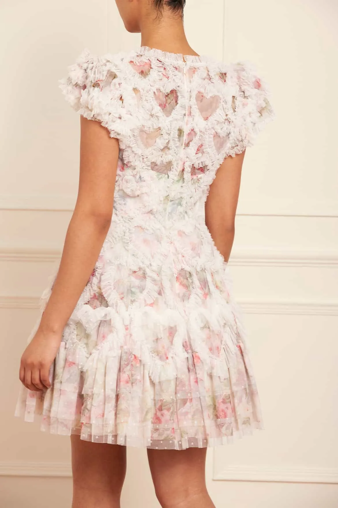 Paradise Garden Amorette V-Neck Micro Mini Dress sold by Needle & Thread product image thumbnail 5