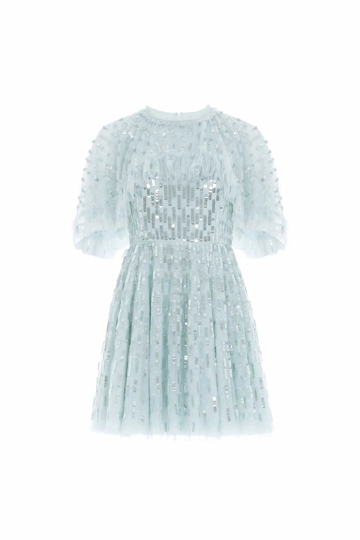 Sequin Dash Cape Micro Mini Dress sold by Needle & Thread product image thumbnail 2