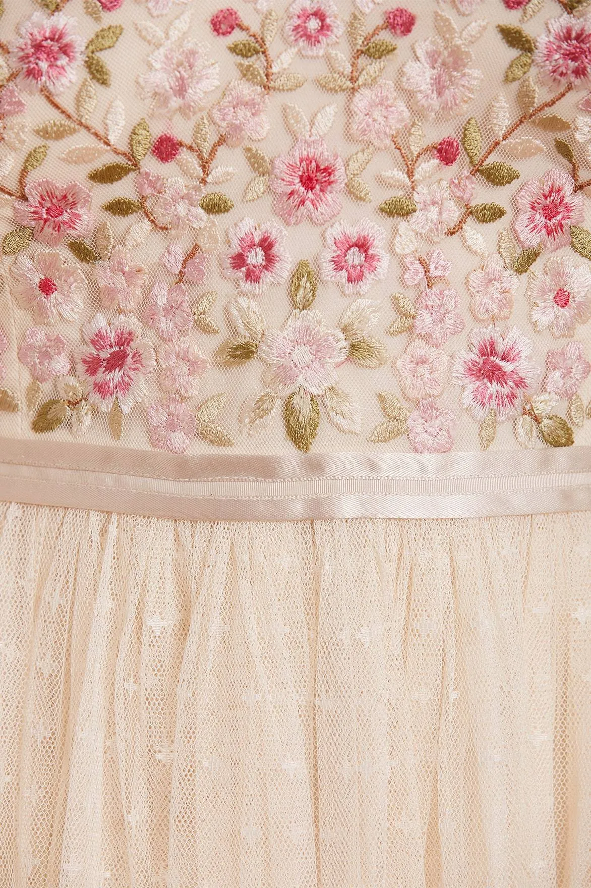 Rosie Lace Bodice Short Sleeve Midi Dress sold by Needle & Thread product image thumbnail 5