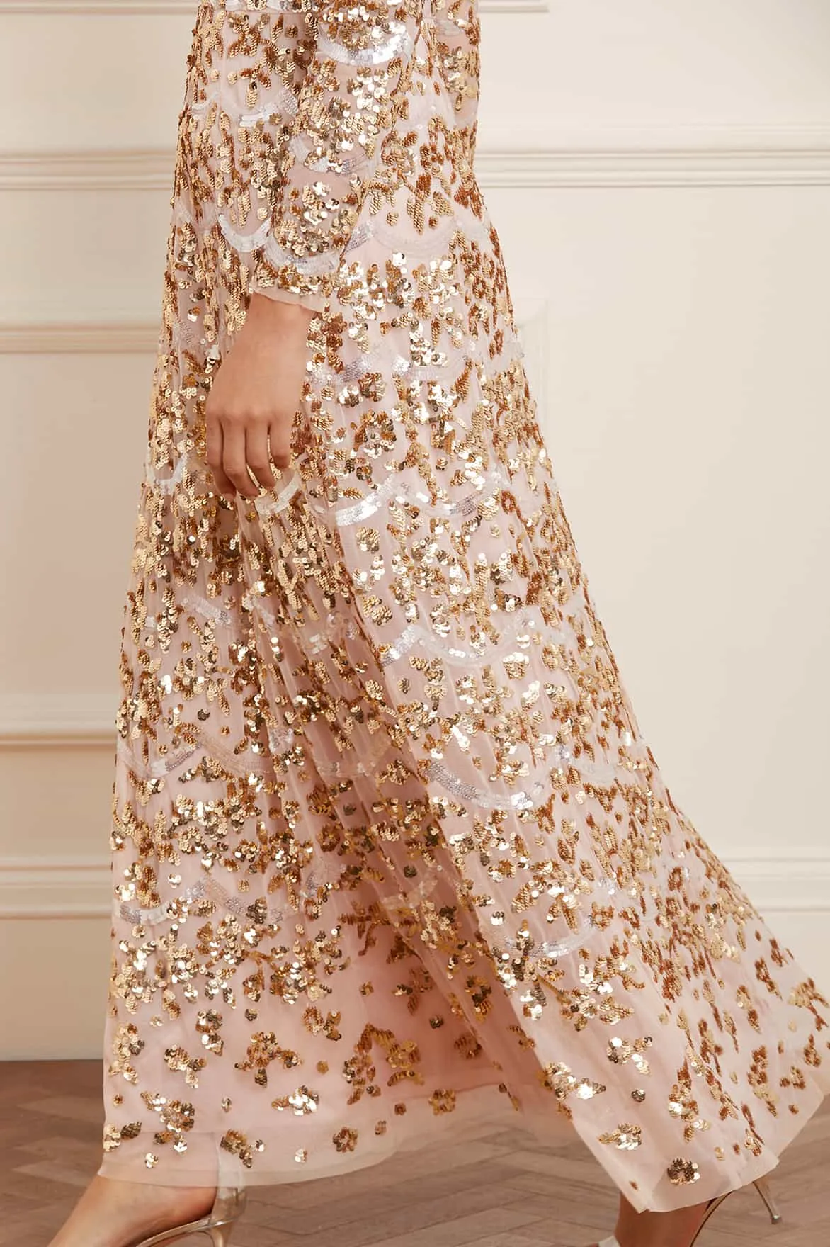 Alicia Scallop Gown sold by Needle & Thread product image thumbnail 5