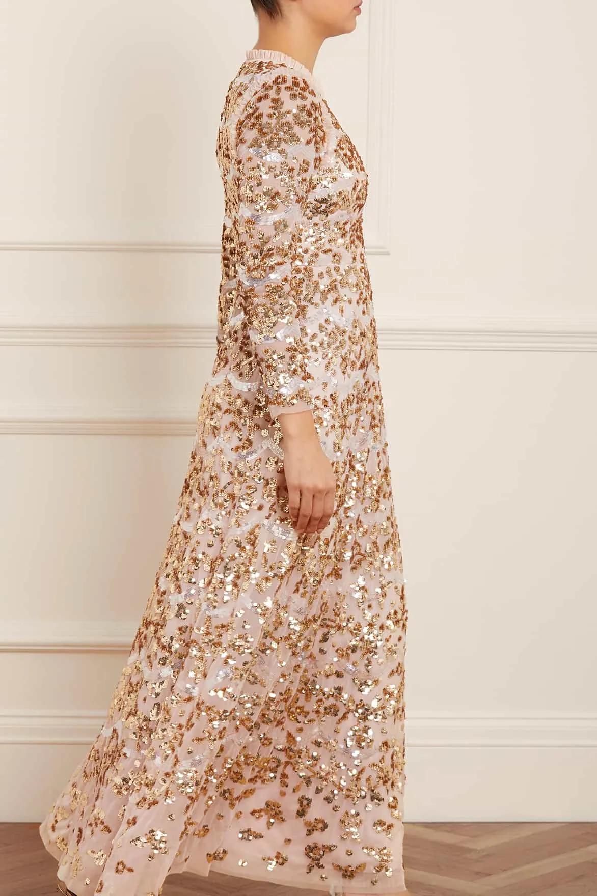 Alicia Scallop Gown sold by Needle & Thread product image thumbnail 4