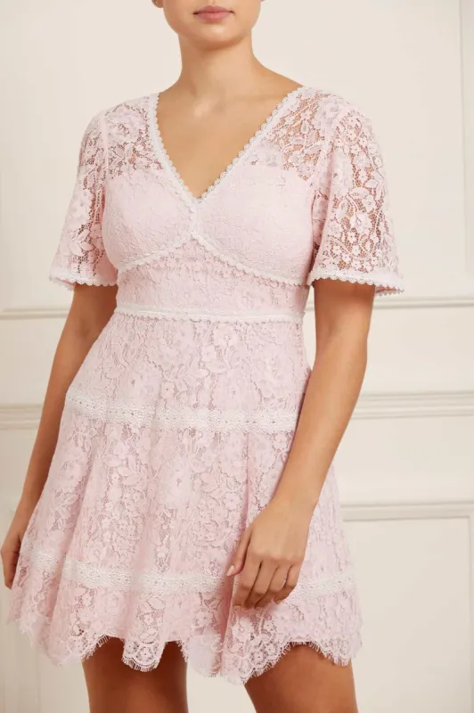 Lace Primrose Micro Mini Dress sold by Needle & Thread