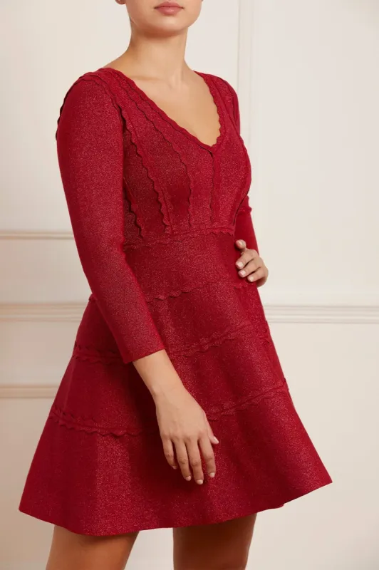 Shimmer Knit Mini Dress sold by Needle & Thread