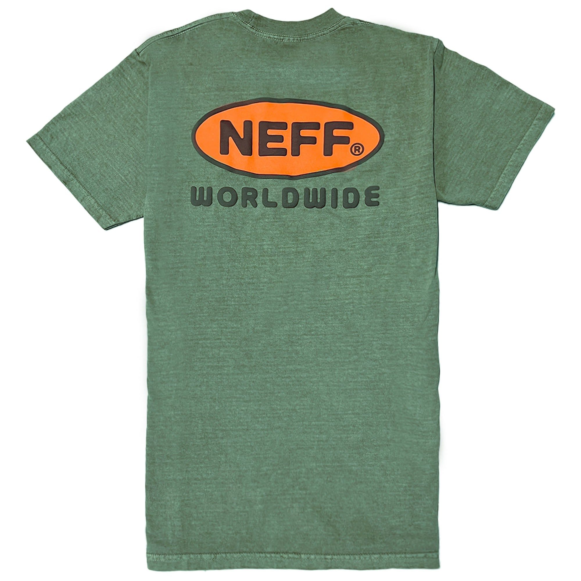 WORLDWIDE TEE - GREEN PIGMENT sold by Neff