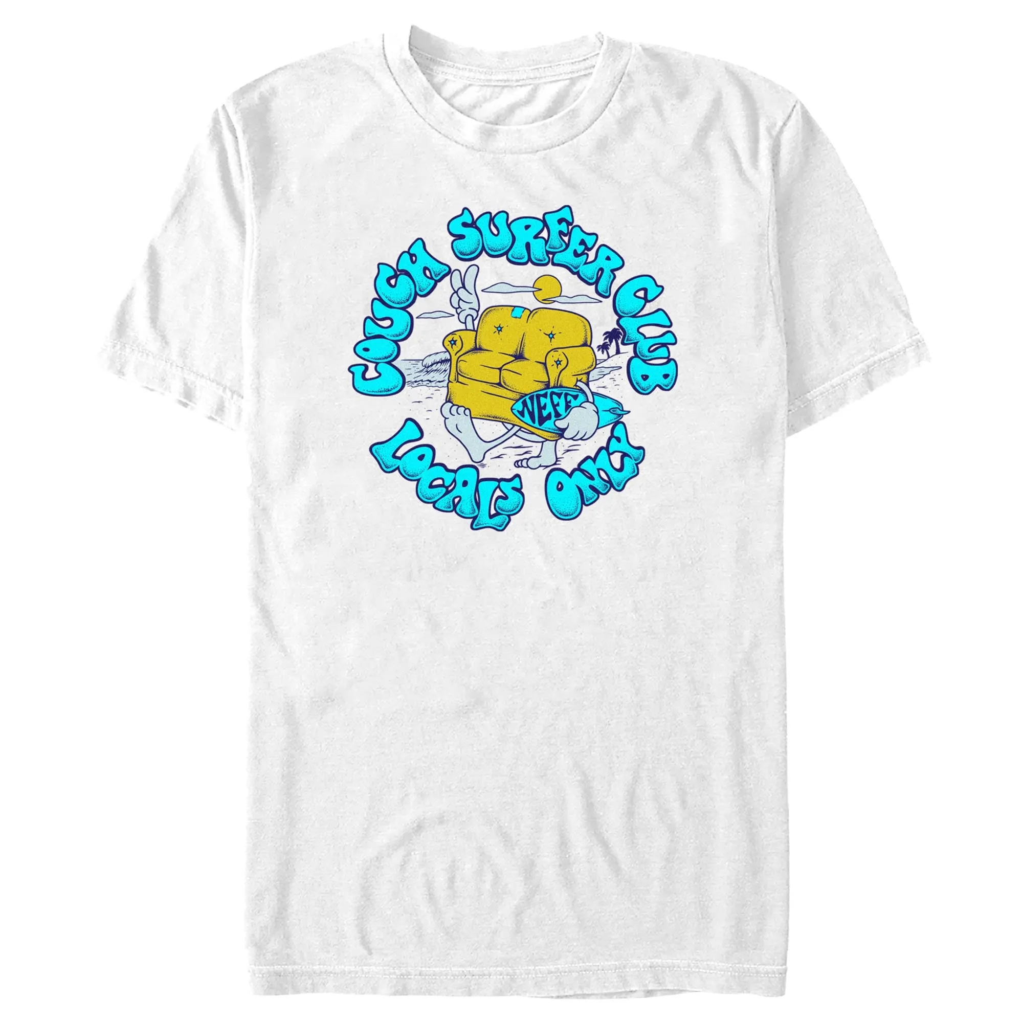 Men's NEFF Couch Surfer Club Large Logo T-Shirt sold by Neff