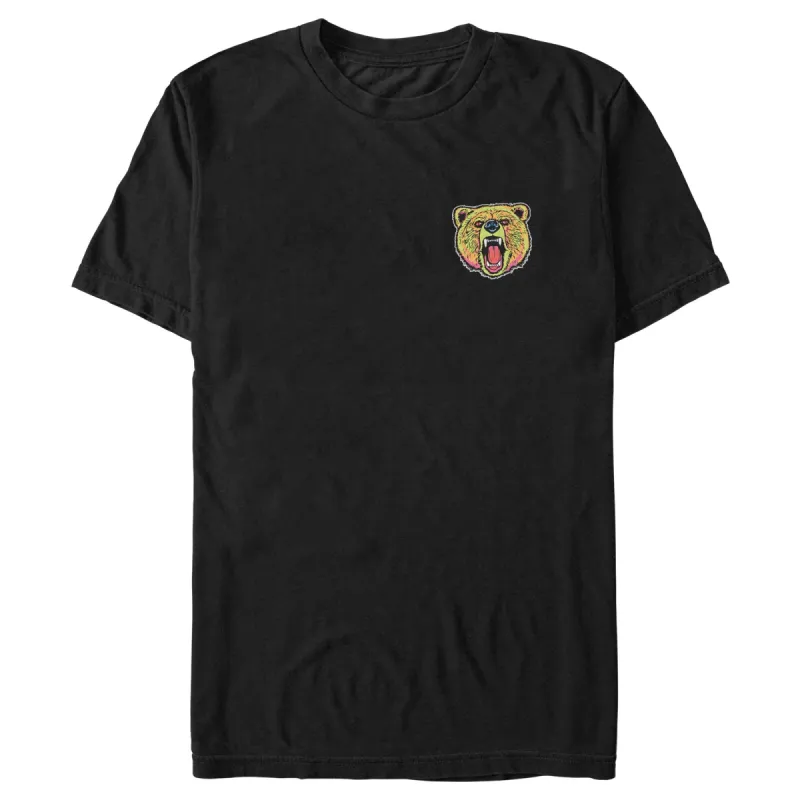 Men's NEFF Colorful Grizzly Bear Badge T-Shirt sold by Neff