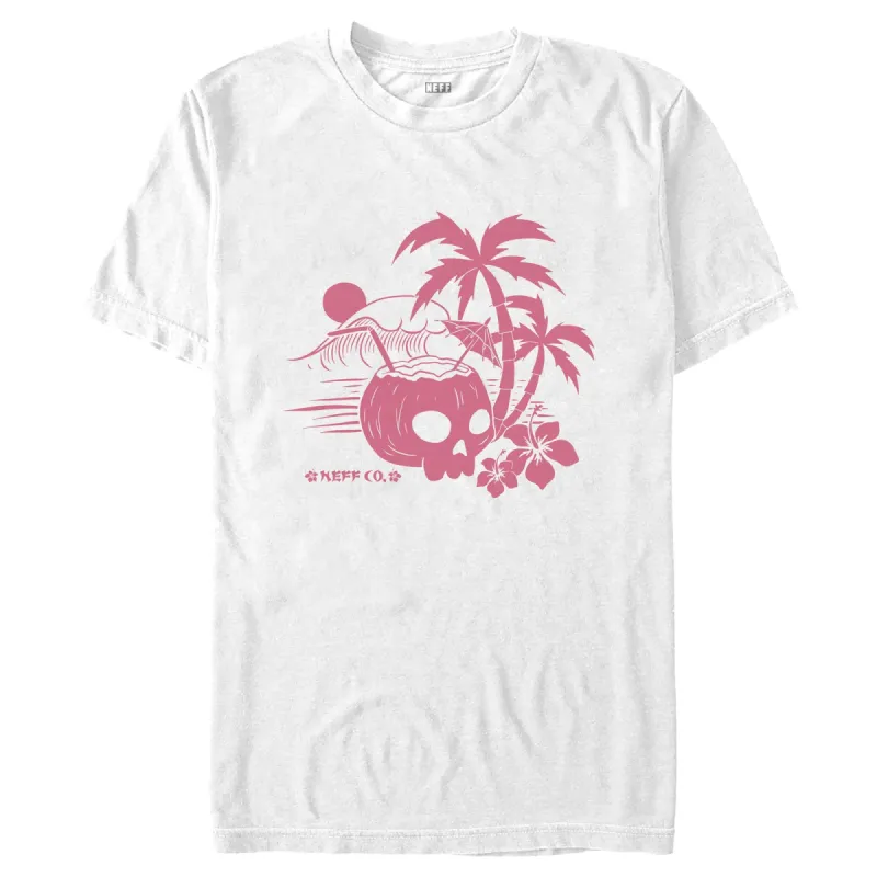Men's NEFF Coconut Skull Vacation T-Shirt sold by Neff