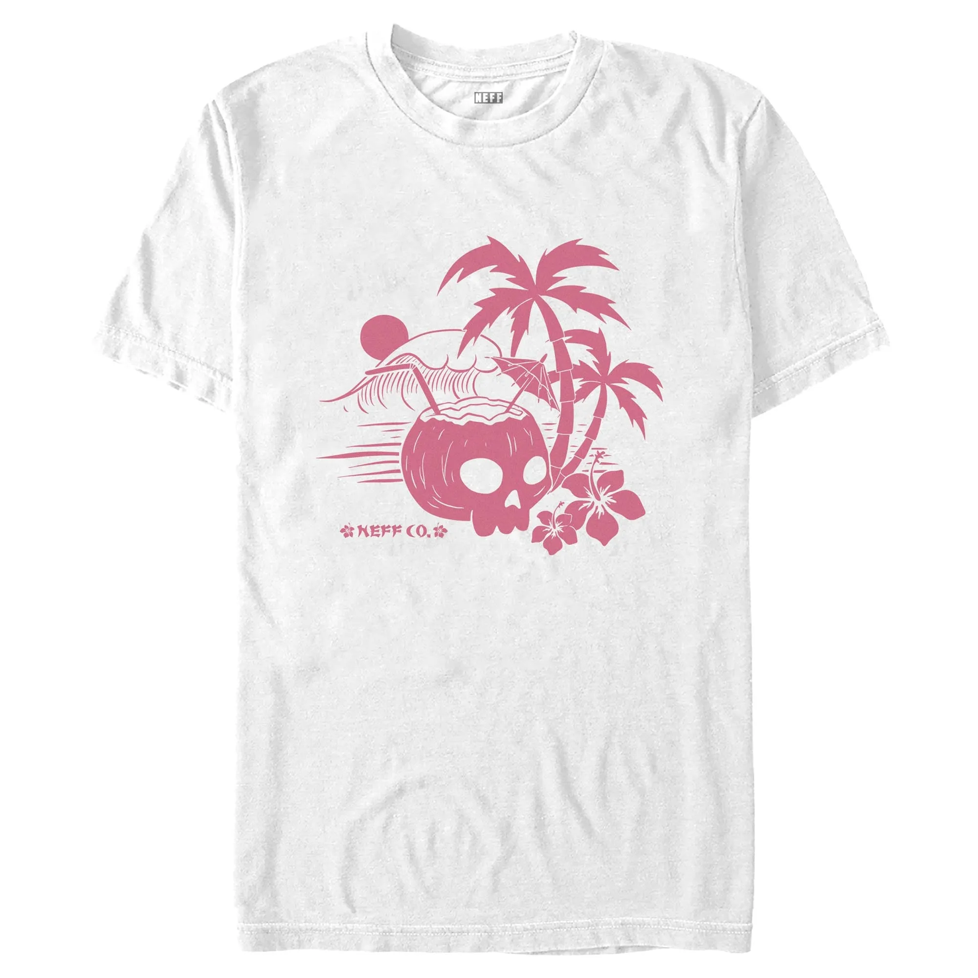 Men's NEFF Coconut Skull Vacation T-Shirt sold by Neff