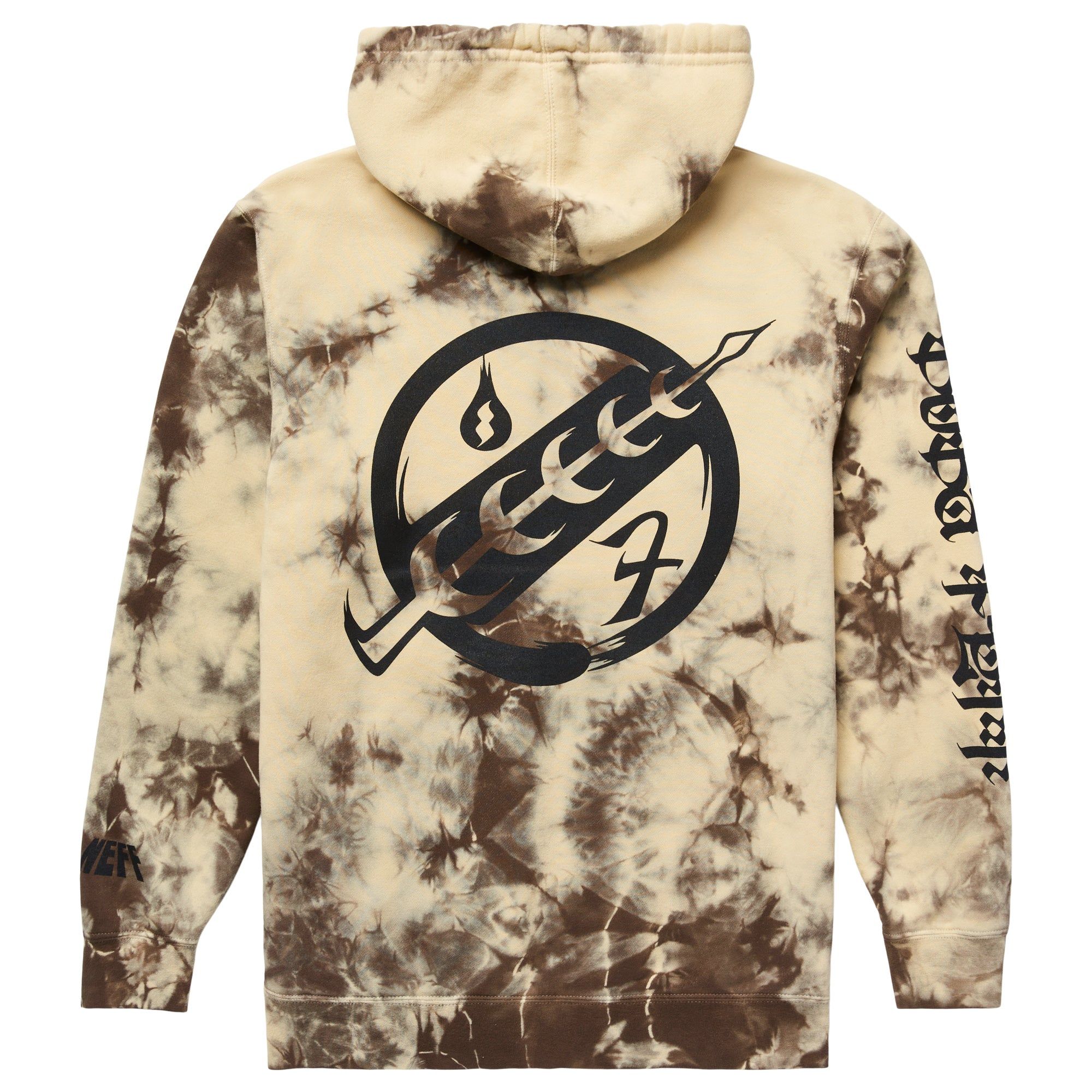 STAR WARS BOBA FETT SCRIPT PULLOVER HOODIE - TAN WASH sold by Neff