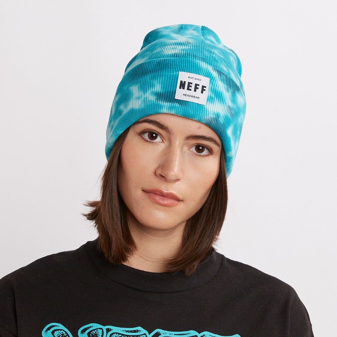 LAWRENCE TIE DYE BEANIE - TEAL TIE DYE sold by Neff product image thumbnail 2