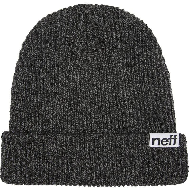 FOLD HEATHER BEANIE - BLACK WHITE sold by Neff