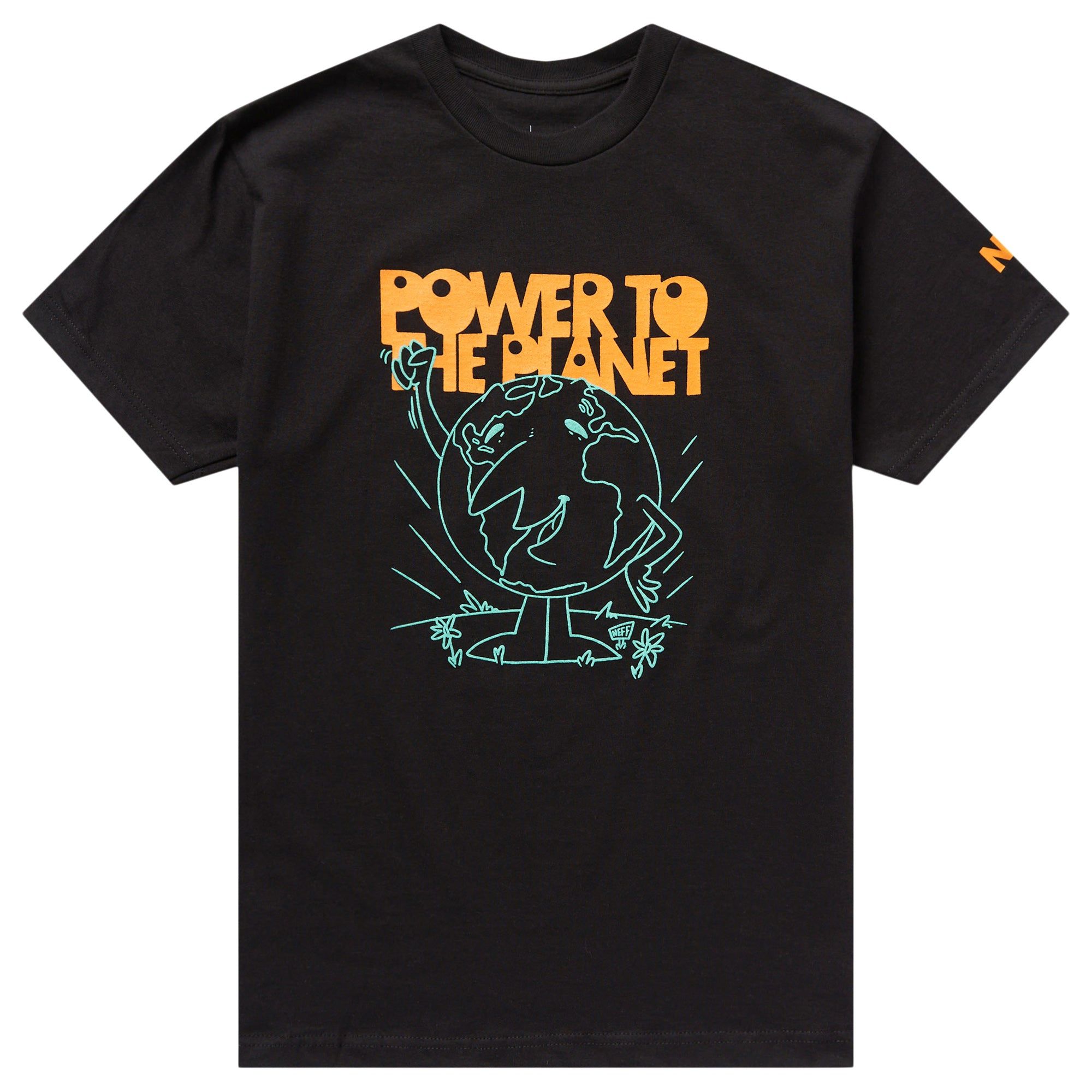 POWER TO THE PEOPLE TEE - BLACK sold by Neff
