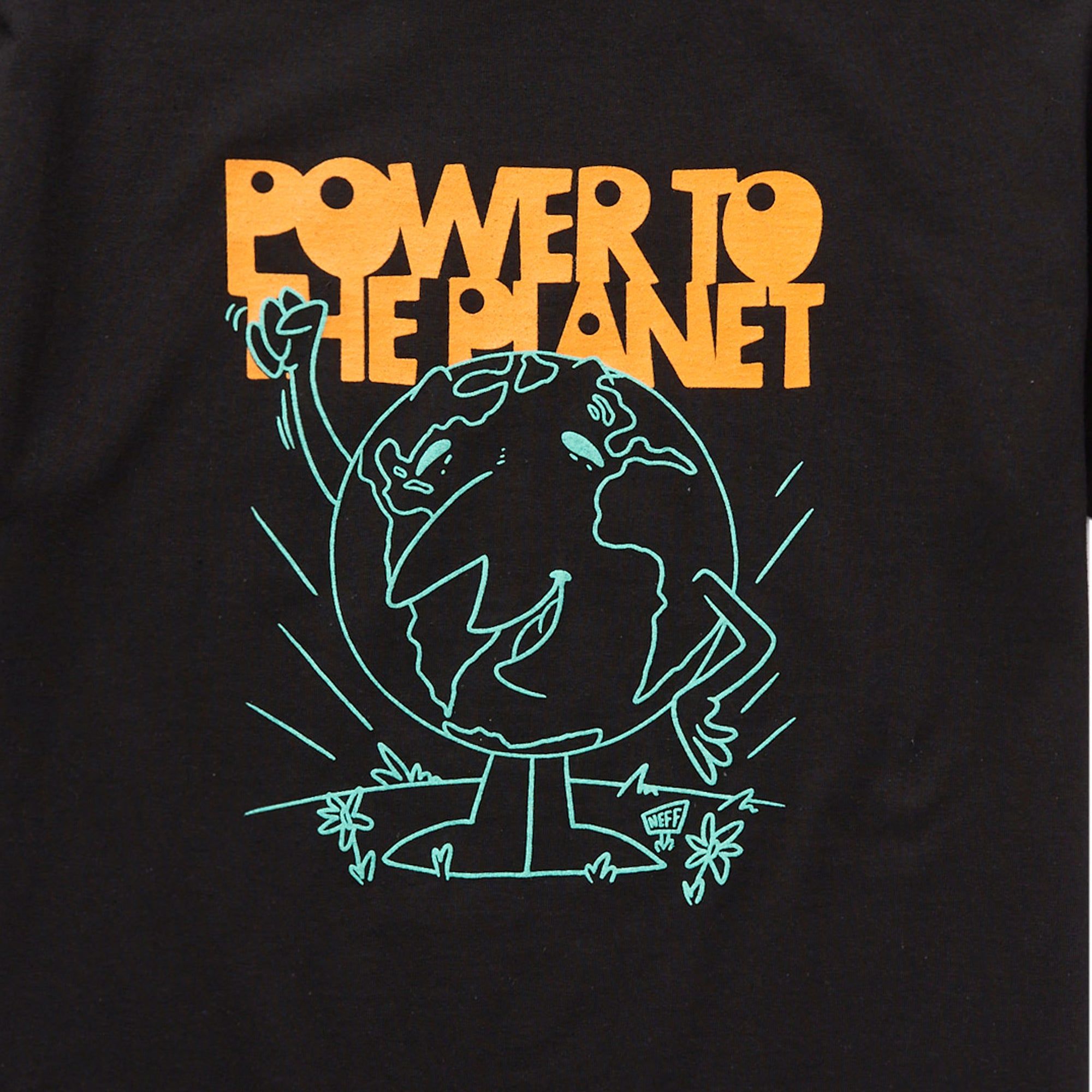 POWER TO THE PEOPLE TEE - BLACK sold by Neff product image thumbnail 2