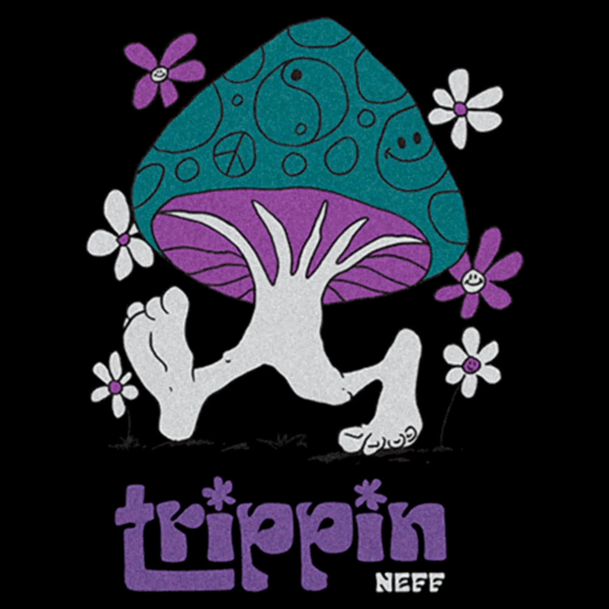 Men's NEFF Trippin Mushroom T-Shirt sold by Neff product image thumbnail 2
