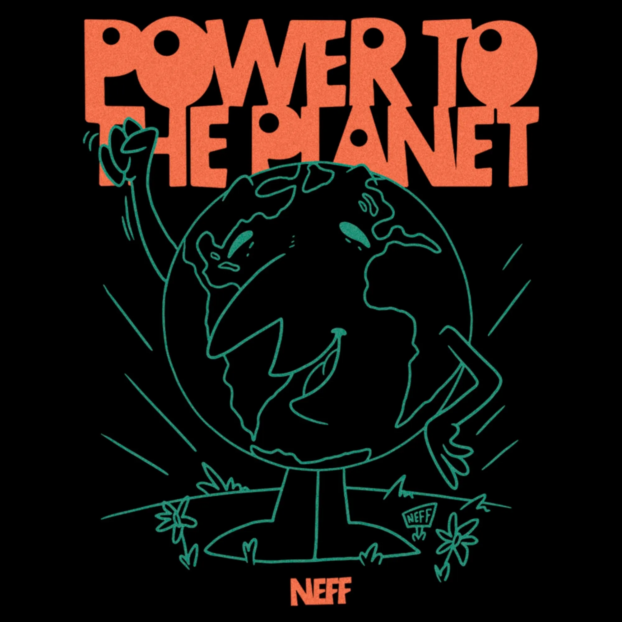 Men's NEFF Power to the Planet T-Shirt sold by Neff product image thumbnail 2