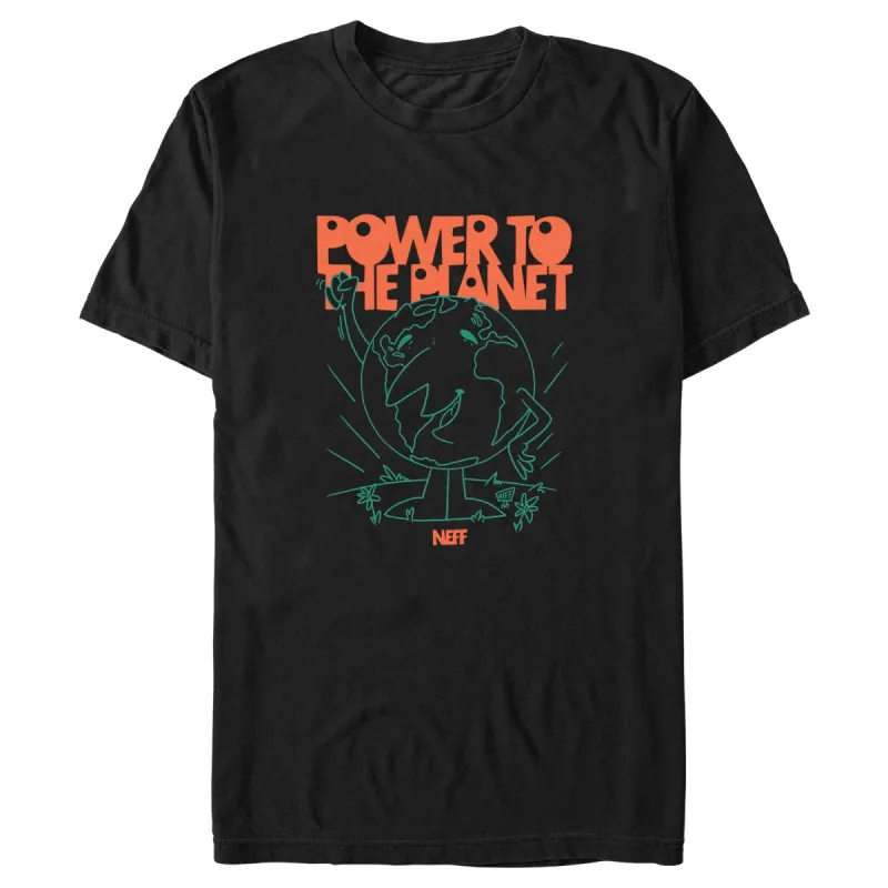 Men's NEFF Power to the Planet T-Shirt sold by Neff