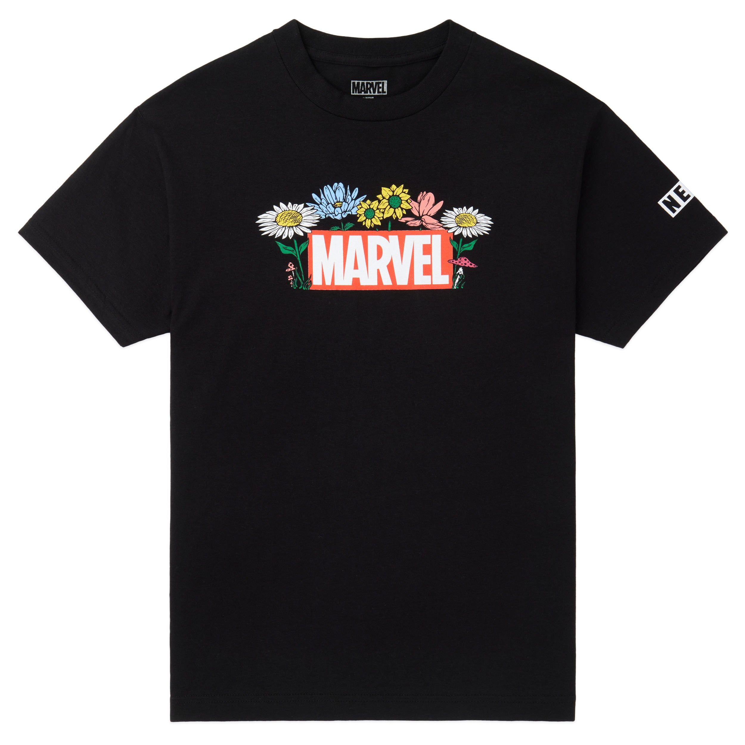 MARVEL FLOWER BED TEE - BLACK sold by Neff