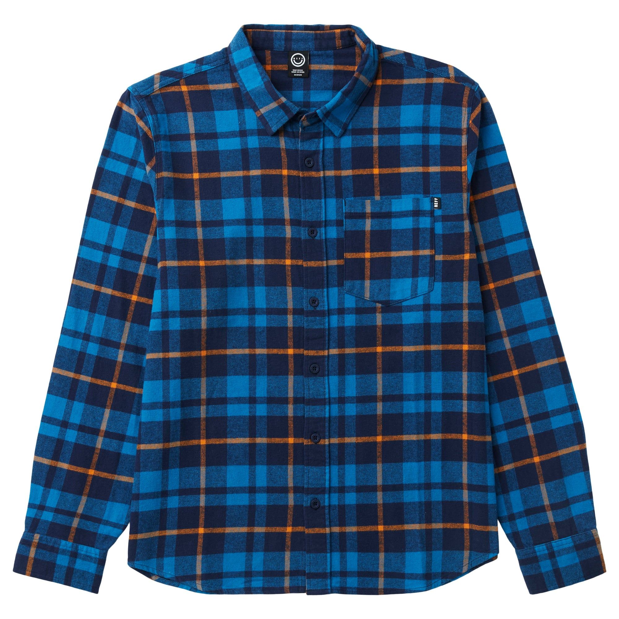 FUNNEL PLAID FLANNEL - NAVY sold by Neff