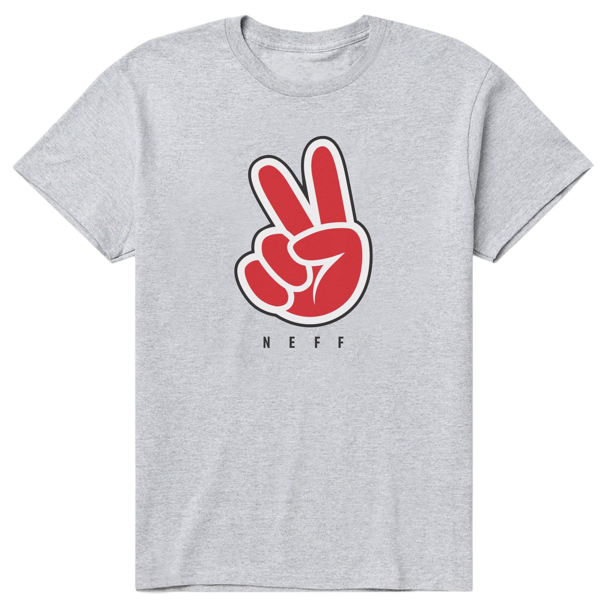 HARDWOOD PEACE TEE - ATHLETIC HEATHER sold by Neff