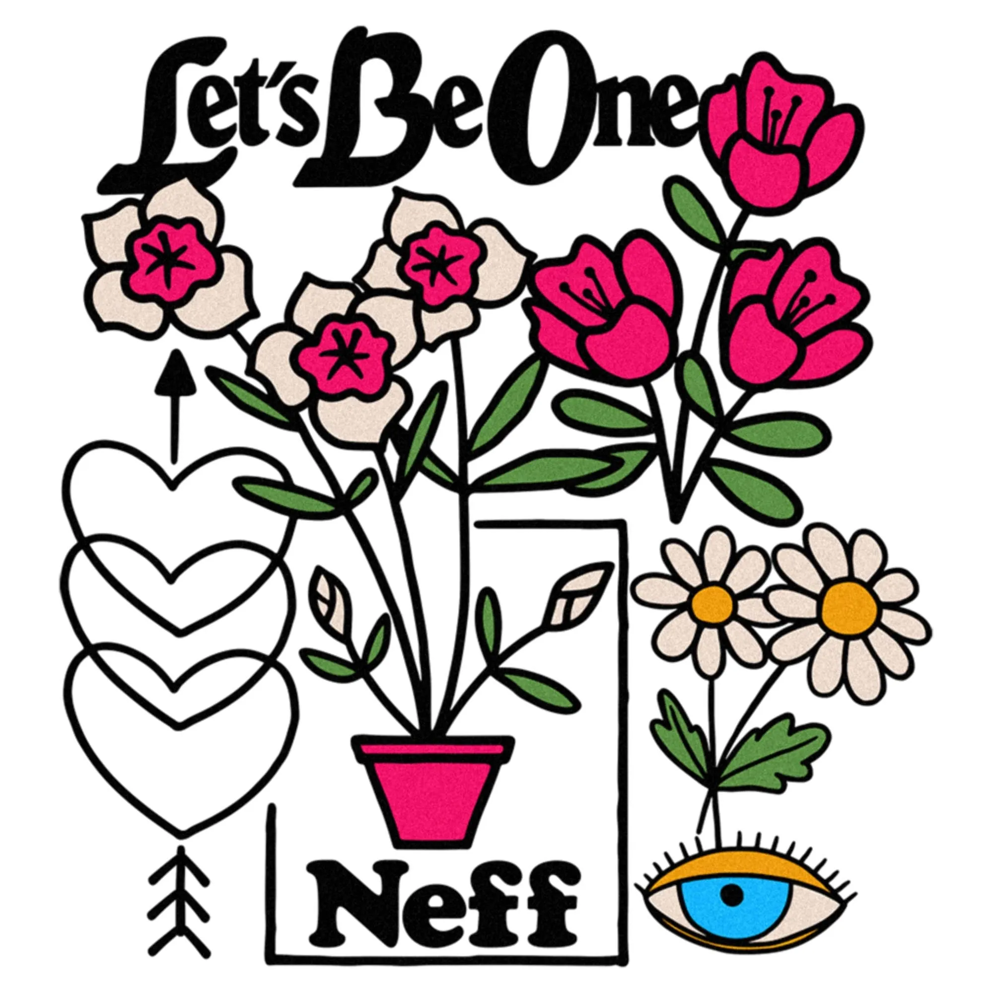 Men's NEFF Let's Be One T-Shirt sold by Neff product image thumbnail 2